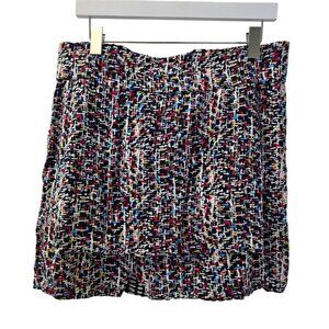 Cabi 100% Viscose Reversible Faux Wrap Graphic Print Mini Skirt Size Large (est)